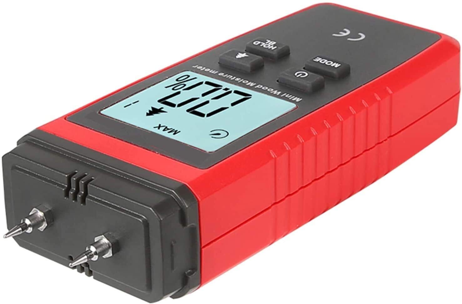 WJJ Medidor de Humedad de Madera Digital Higrómetro Probador de Humedad for Madera contrachapada de Papel Materiales de Madera LCD retroiluminación de Madera Metadero de Humedad