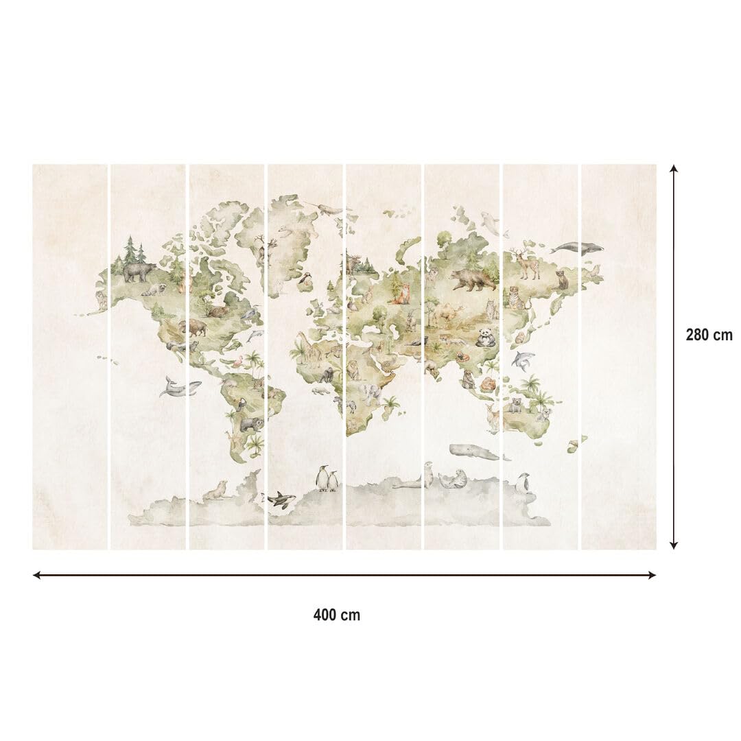 Fototapeta premium z włókniny do salonu 300 x 210 cm mapa