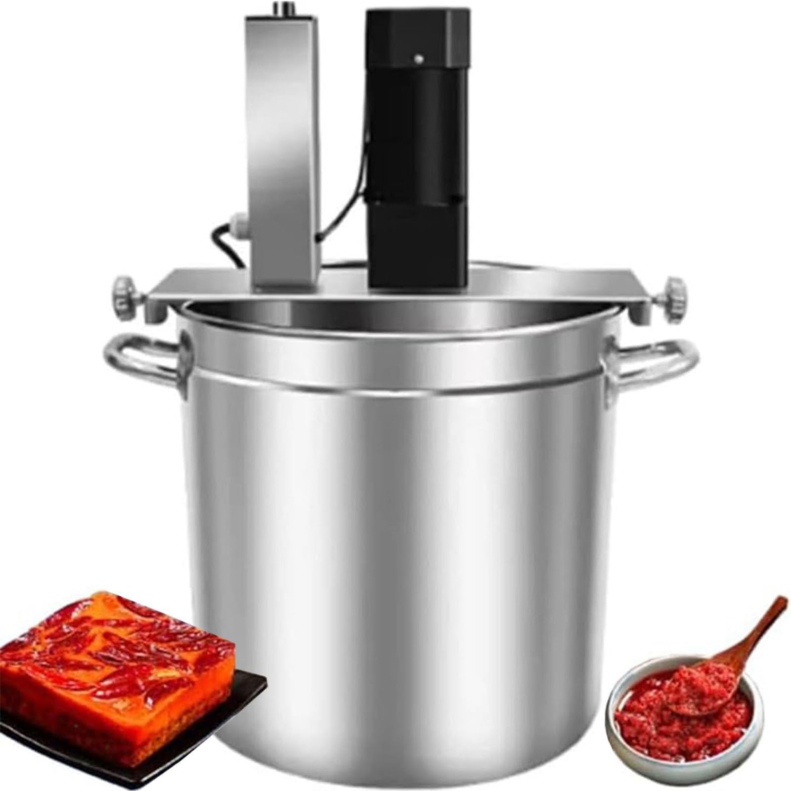 GLJTUO Electric Mixer Machine,Commercial Electric Food Mixer with Automatic Stirring for Efficient Cooking and Sauce Preparation,20l