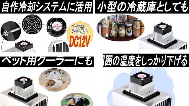 Amazon.co.jp: Gavit 冷却システムキット ペルチェ式 冷却ユニット