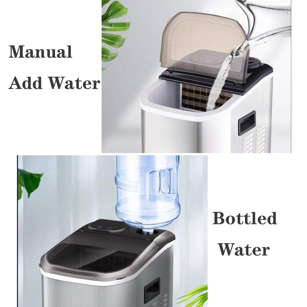 Ice Maker Machine Small,LCD Display Ice Cube Maker 25kg in 24h,Ice Cube Machine 24 Ice Cubes Ready in 10 15 Minutes 2L