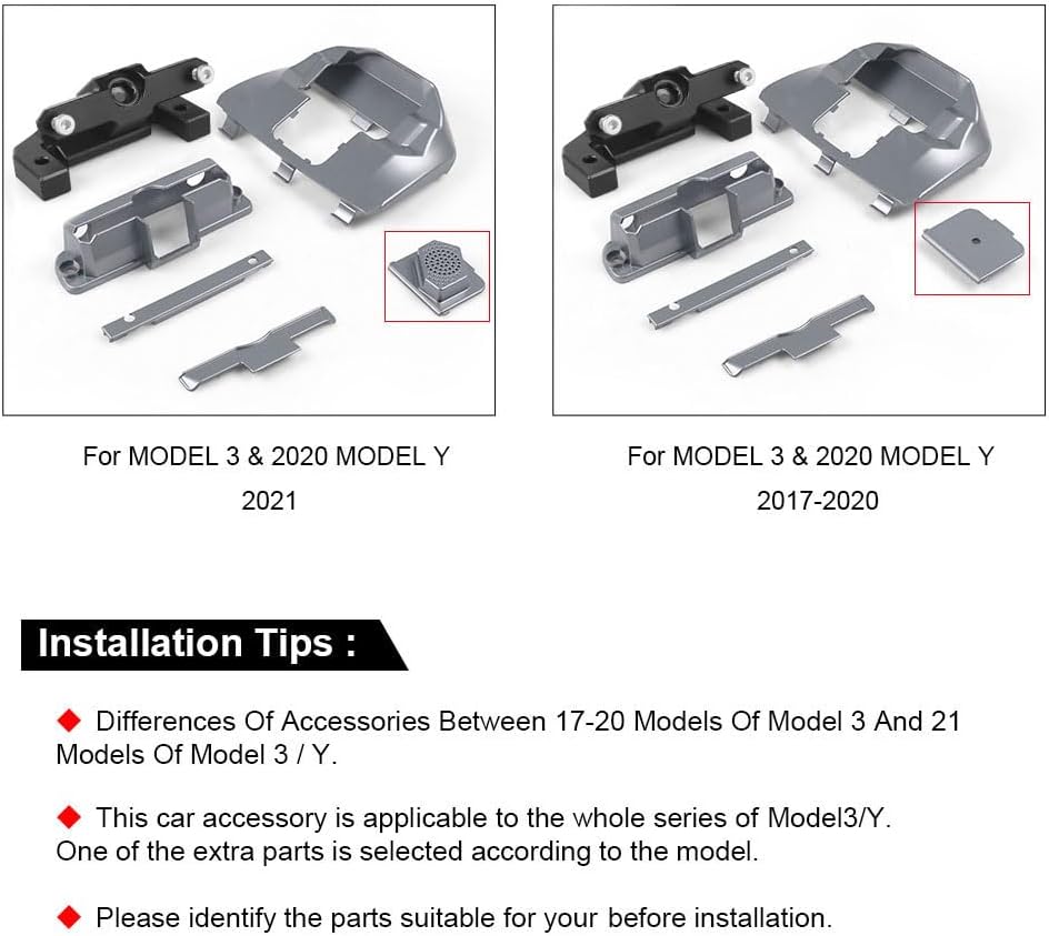 Monitor Screen Swivel Mount for Model 3 (2017-2023) Model Y (2020-2024) Upgraded Four Directions Adjustable GPS Navigation Central Control Display Swivel Bracket (Left/Right 30° Up/Down 15°)