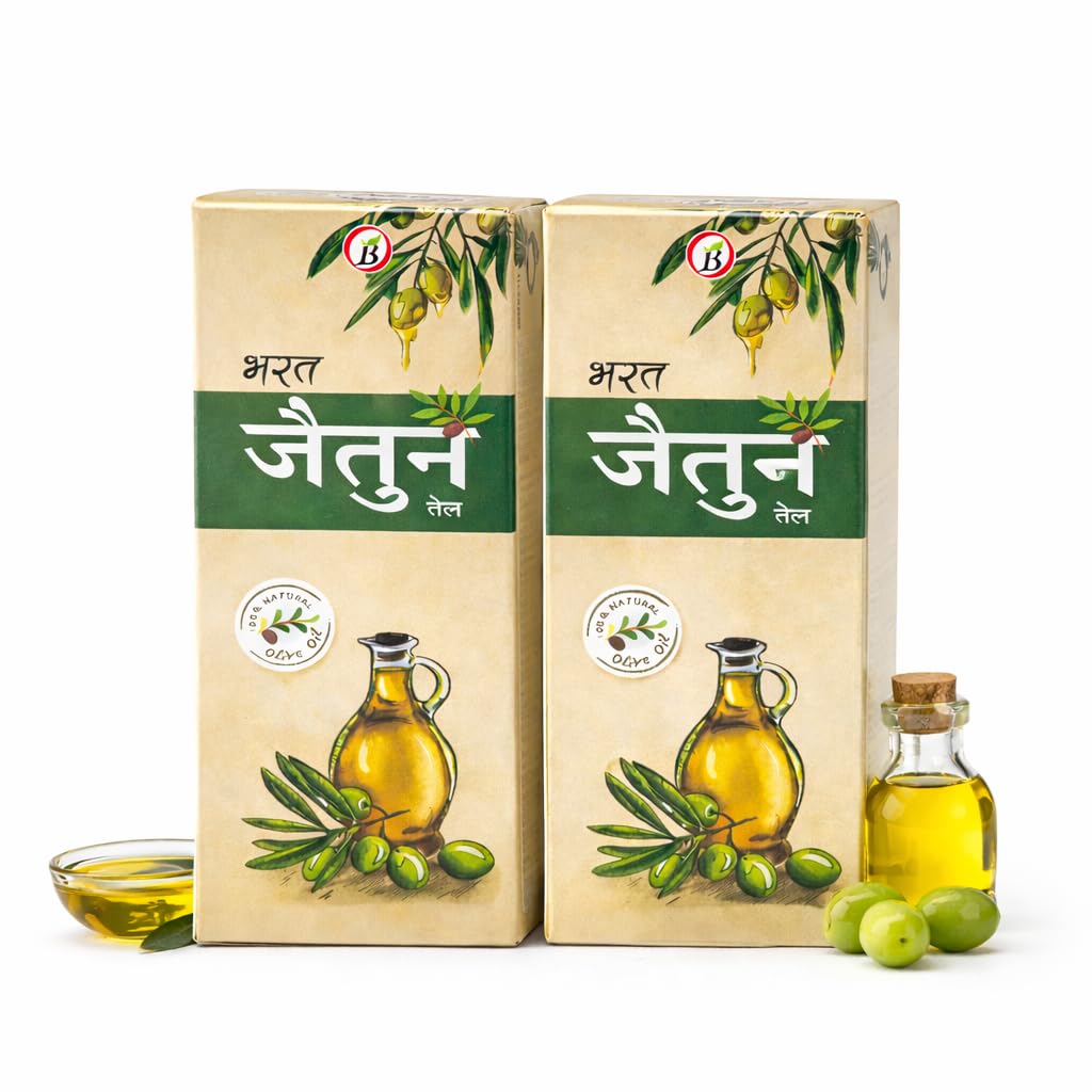Bharat Ayurvedic Aushadhalaya Jaitun Tail, Olive Oil Ayurvedic & Herbal Oils for Health 100ml(PACK OF 2)-picture-31