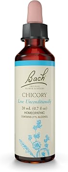 Bach Original Flower Remedies, Chicory - Love Unconditionally - Natural Homeopathic Flower Essence for Emotional Balance - Vegan, Gluten Free, Sugar Free - 20mL Dropper