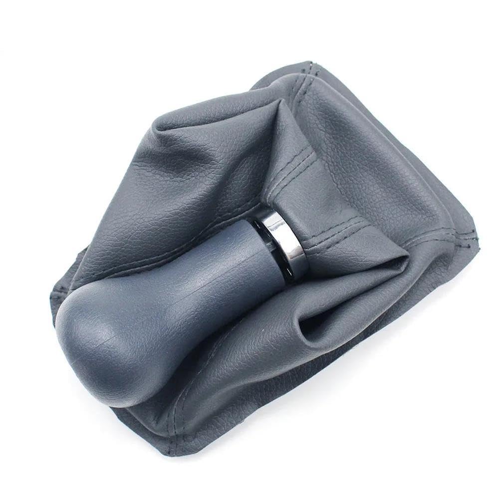 YDXHERTA for Chery A5 5-Speed Shift Lever Set Gear Handball Dust Cover Gear Shift Knob Boot Beige Gray Auto Parts(Gray)