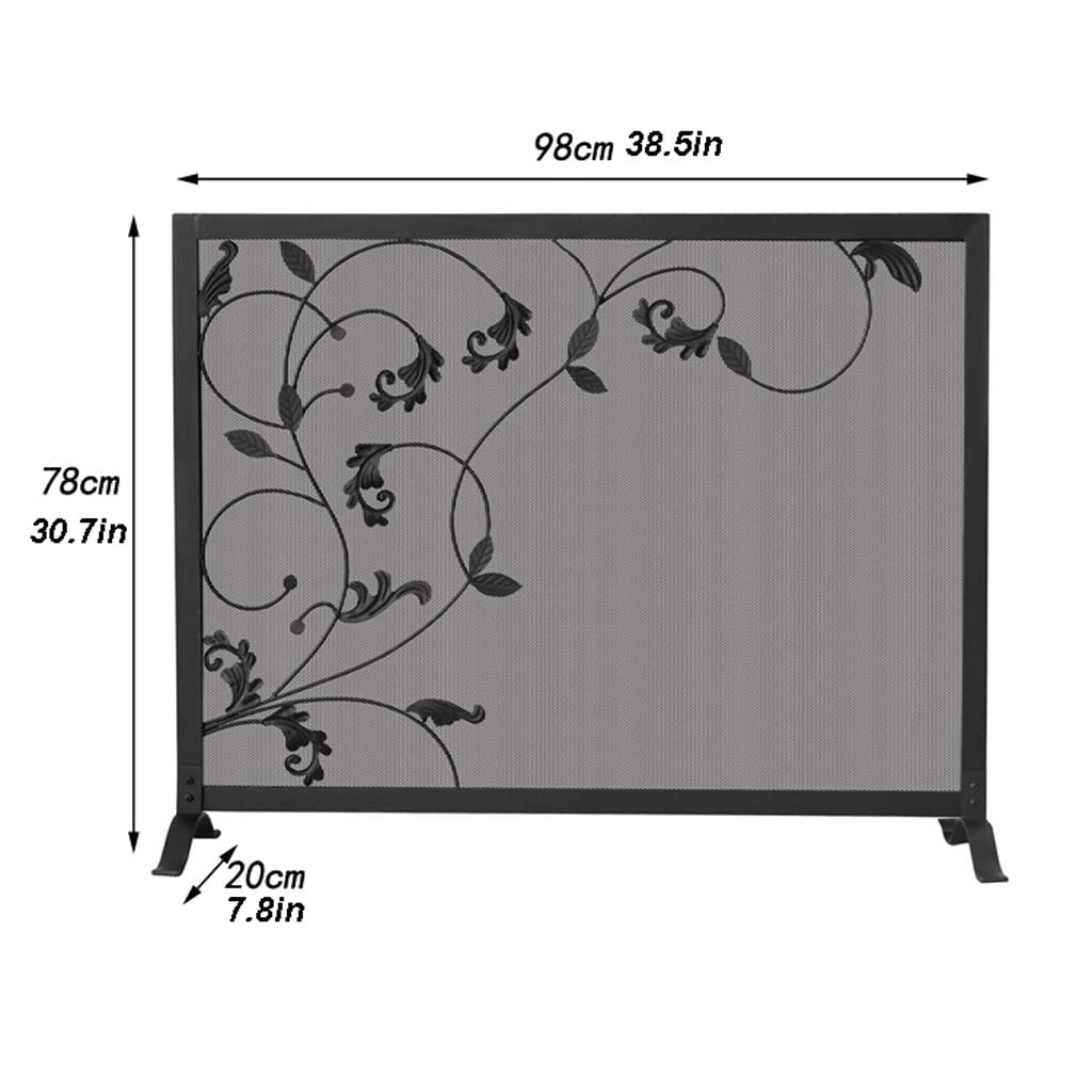 Schermi per Caminetti di Guardia Panel Schermo antincendio scolpito Art Floor Camino Schermo Schermo Decorativo Schermo divisorio Schermata cavo Craft Home Living Room Stove Recinzione Accessori per C