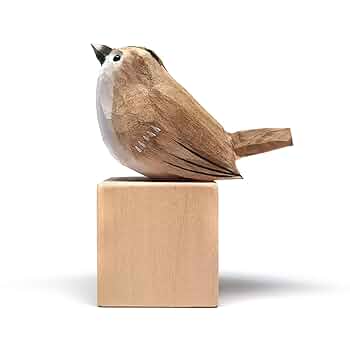 【美品】とり　鳥　木彫り　オブジェ　置物　インテリア　工芸品　美術品　A2597 美品】とり鳥木彫りオブジェ置物インテリア工芸品美術品A2597