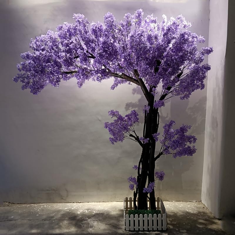 Glicine Fiori Artificiali Albero Fiori di Seta Piante di Glicine per Interni Esterni Casa Festa di Nozze Apertura Centro Commerciale Ristorante Arredamento 180
