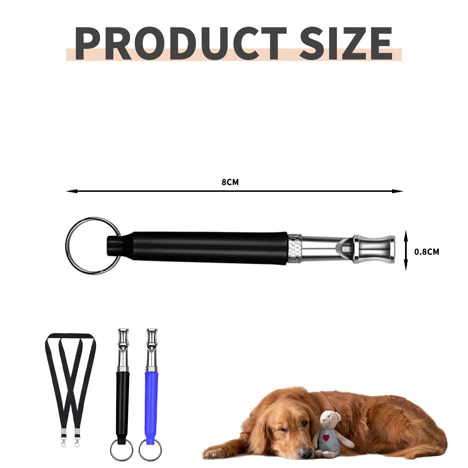 Lot de 2 Sifflets pour Chien Rütter Rückruf,Sifflet pour Chien Silencieux à Haute Fréquence,Sifflet Ultrason Chien Anti Aboiement,Aides à L'éducation pour Chiens,Sifflet D'aide au Rappel pour Chiens