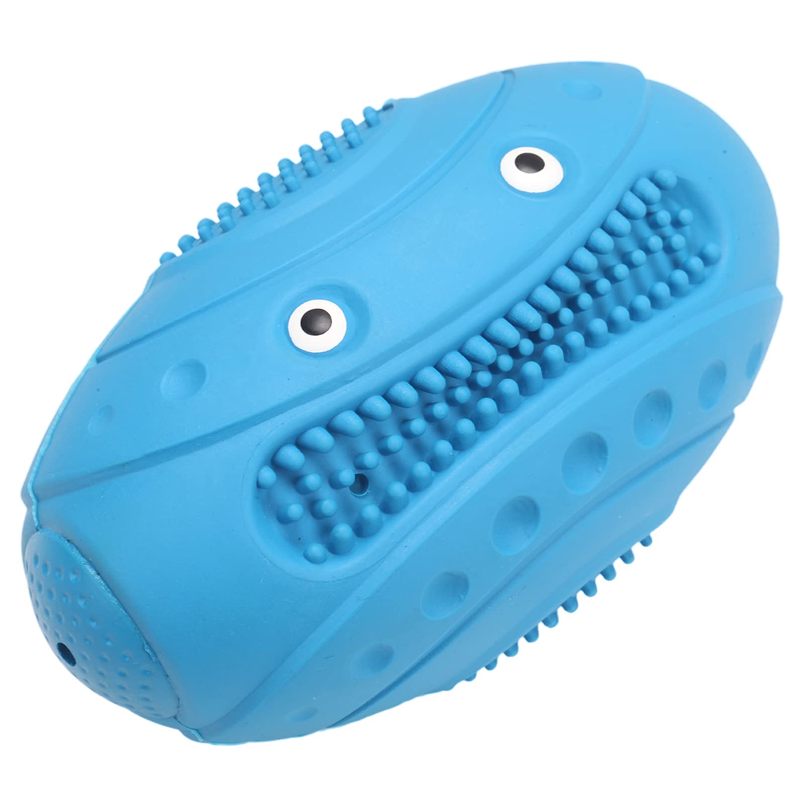 FBRANDDog Chew Toys for Aggressive Chewers, Squeaky 100% Natural Rubber, Beef Flavored Medium Large Dogs Thicken Durable Pet Gifts Teeth Cleaning & Gum Massage, Blue - Robot