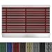 Produktbild etm Fußmatte mit Aluminium Rahmen für außen | Elegante Alumatte mit robusten Bürsten wetterfest | 3 Größen (60 x 90 cm Rot)