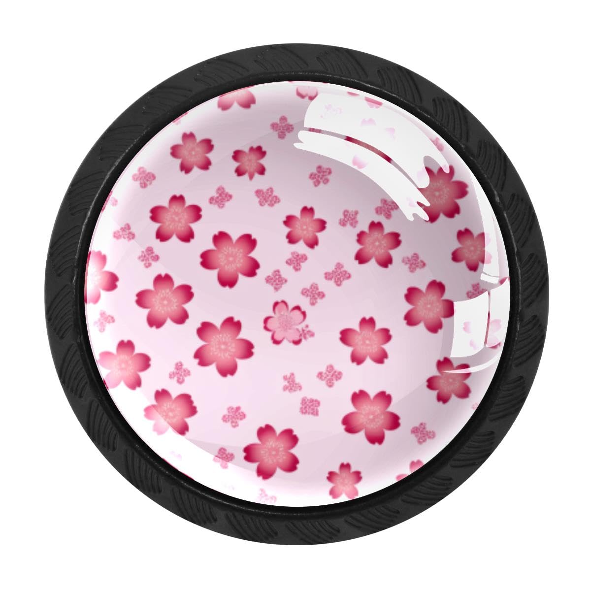 Heoeh Multi 5 4 Pcs Kitchen Cabinet Knobs, Cherry Blossom Drawer Knobs Dresser Handles