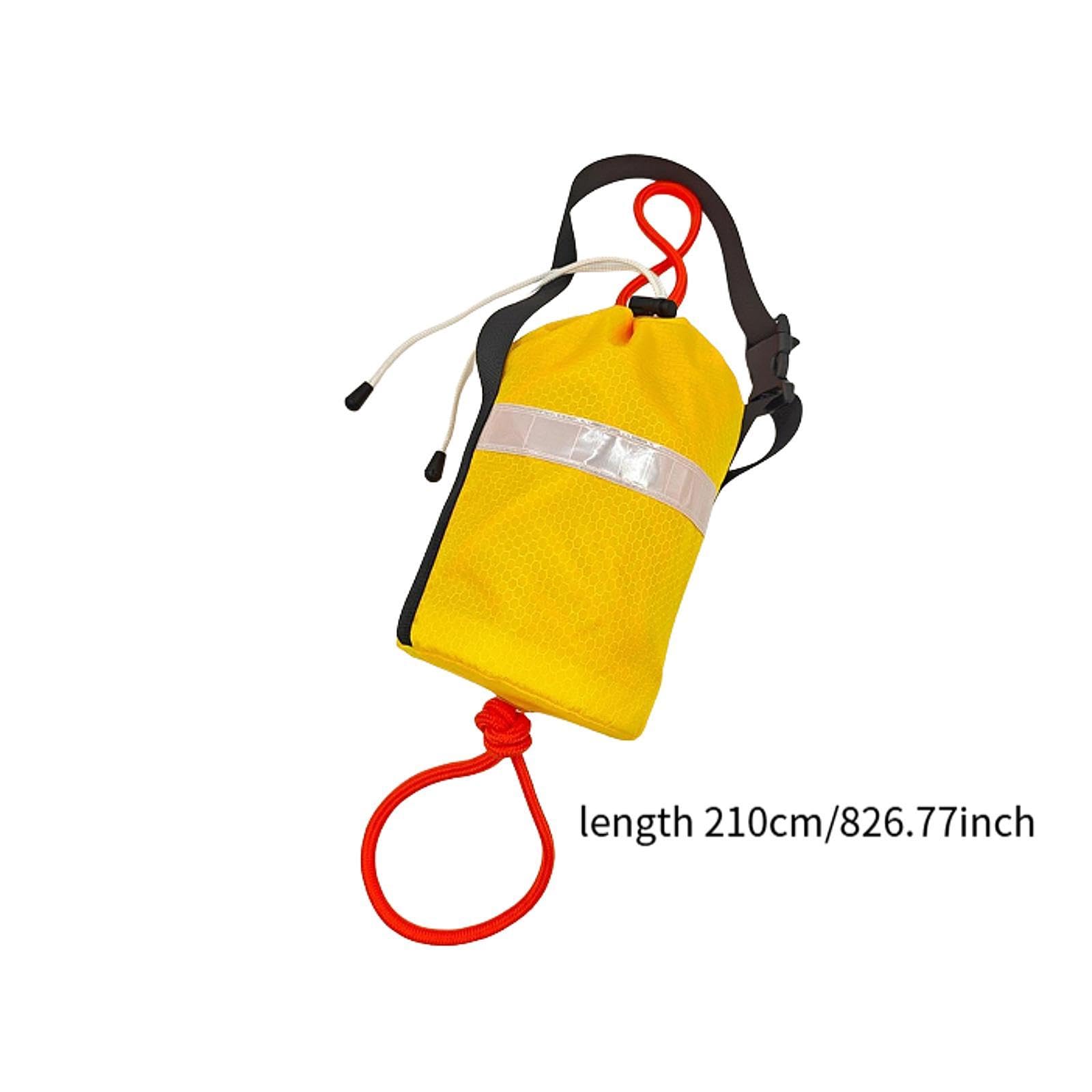 Baoblaze Borsa Porta-Corda da Lancio, Dispositivo lanciabile Leggero e Resistente all'abrasione con Corda Riflettente da 21 m per Canoa, Nautica
