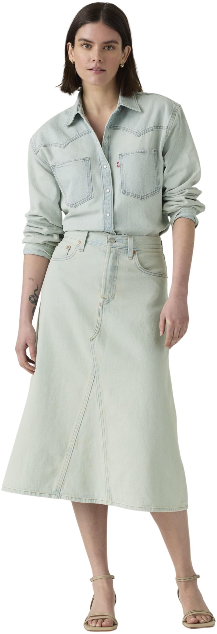 Levi's Damen Jeansrock Decon High Rise, A-Linie