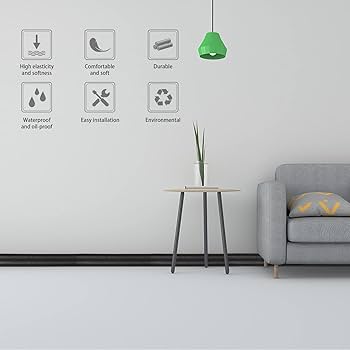 Tpe Edging Strip Self Adhesive Quadrant Trim Skirting Board 3m | Seychelles