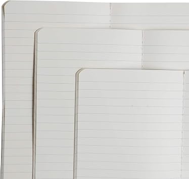 Wanderings A5 Lined Travelers Notebook Refill Paper / A5 Diary Replacement 5.5 x 8.3 / 14 cm x 21 cm 3 Booklets 240 Lined Pages Refill Pages for Travel Diaries Journals Planners