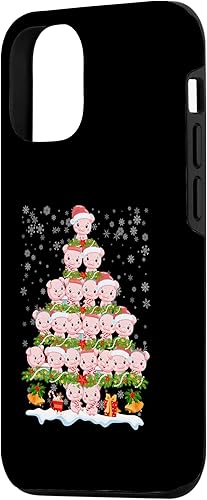 Miniatura 5 de iPhone 12 mini cerdo adorno decoración árbol de Navidad feliz pigmas caja de Navidad