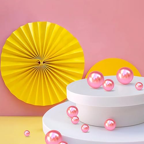 Miniatura 4 de GLBYUNN 160 piezas de perlas flotantes para rellenos de jarrón cuentas de perlas flotantes sin agujero cuentas de maquillaje para brochas para