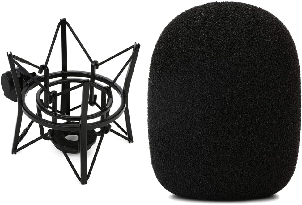 Rode PSM1 Microphone Shock Mount (PSM1d3) & WS2 Microphone Pop Filter/Wind Shield for NT1-A, NT2-A, NT1000, NT2000, NTK, K2 and Broadcaster Microphones