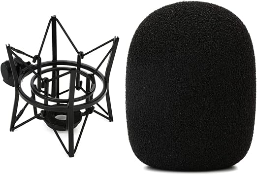 Rode PSM1 Microphone Shock Mount PSM1d3 & WS2 Microphone Pop Filter/Wind Shield for NT1-A, NT2-A, NT1000, NT2000, NTK, K2 and Broadcaster Microphones