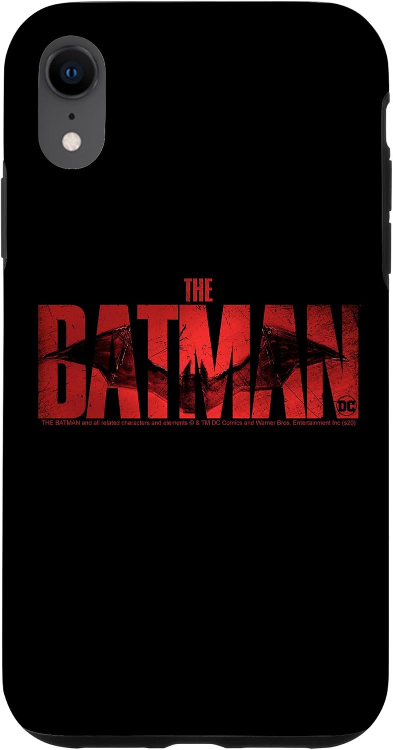 iPhone XR The Batman Red Bat Logo Fill Case