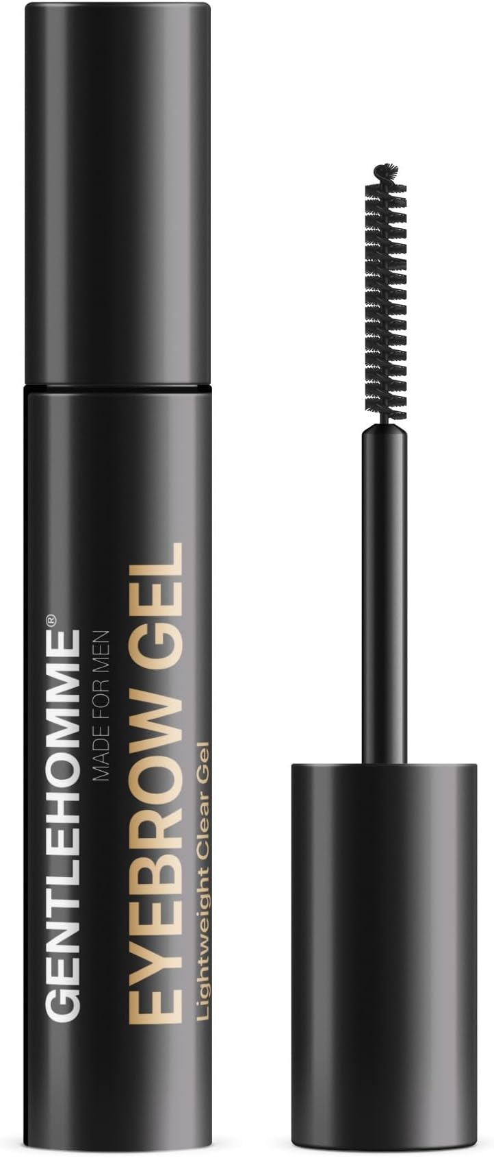 Gentlehomme Mens Eyebrow Gel - Clear Brow Setting Gel for Men, Hold and Setting Gel with Spiral Brush to Keep Eyebrows and Beard In Place, Eyebrow Serum Enhancer Gel, Durable and Long Lasting