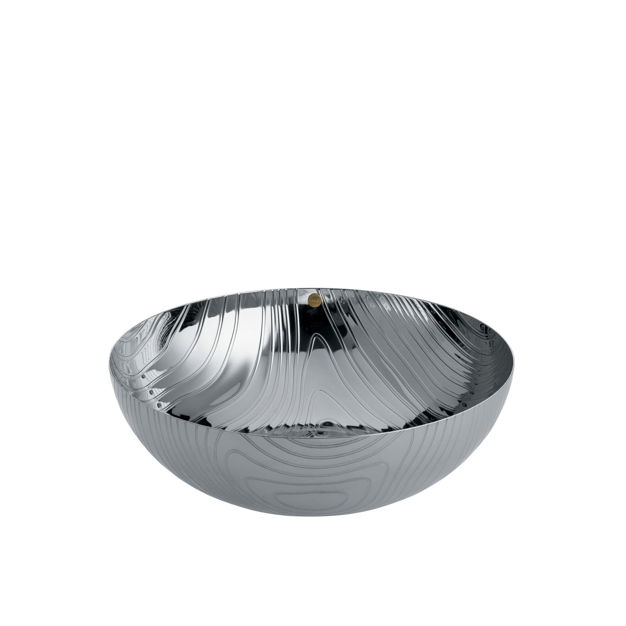 Coppa Da Cucina Alessi Veneer - Design Patricia Urquiola, Acciaio Con Resina, Marrone, Diametro 21 Cm