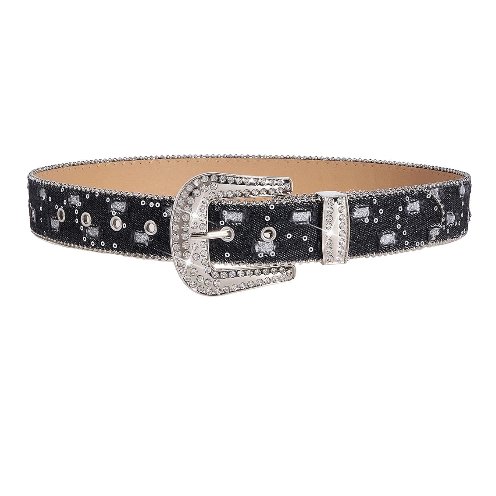 heavenglow Womens Waist Belt Dress Belt Decorative Costume Accessories Rhinestone Belts Black|Clothing, Shoes & Accessories|Womens Accessories|Belts|Package Includes:1 Waist Belt-picture-5