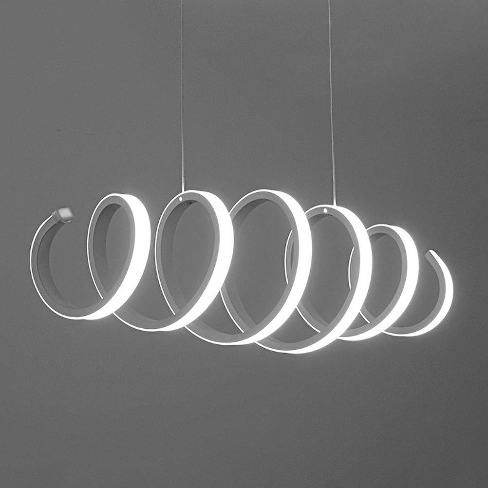 Buy GaoHX Modern LED Ceiling Pendant Light metal acrylic Spring Pendant