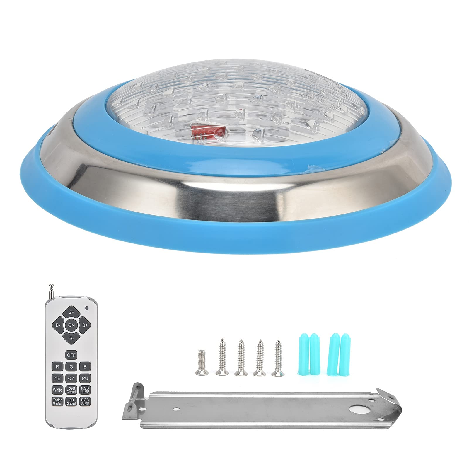 FTVOGUE Tauchlicht, LED -Poollicht mit Fernbedienung, RGB -Unterwasserlicht, IP68 Wasserdicht für Poolbeleuchtung, Landschaft, Teich, Hotel Schwimmbad (12W)