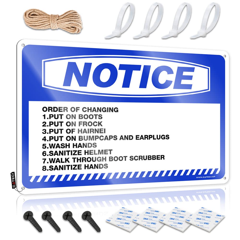 Mwfkkaddb Men's One Color Tinsign Decor Notice Order Of Changing Tin Sign Bar Sign Metal Tin Sign Metal(30X40cm)