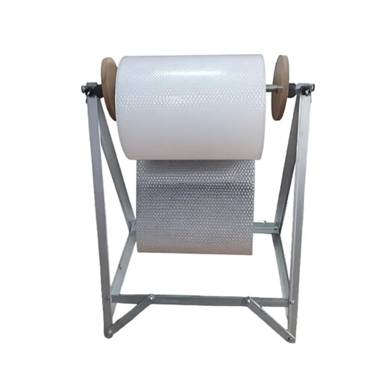 Rollo de embalaje de burbujas resistente con dispensador, estante de película elástica manual, capacidad de carga de 250 kg para mudanzas y envíos