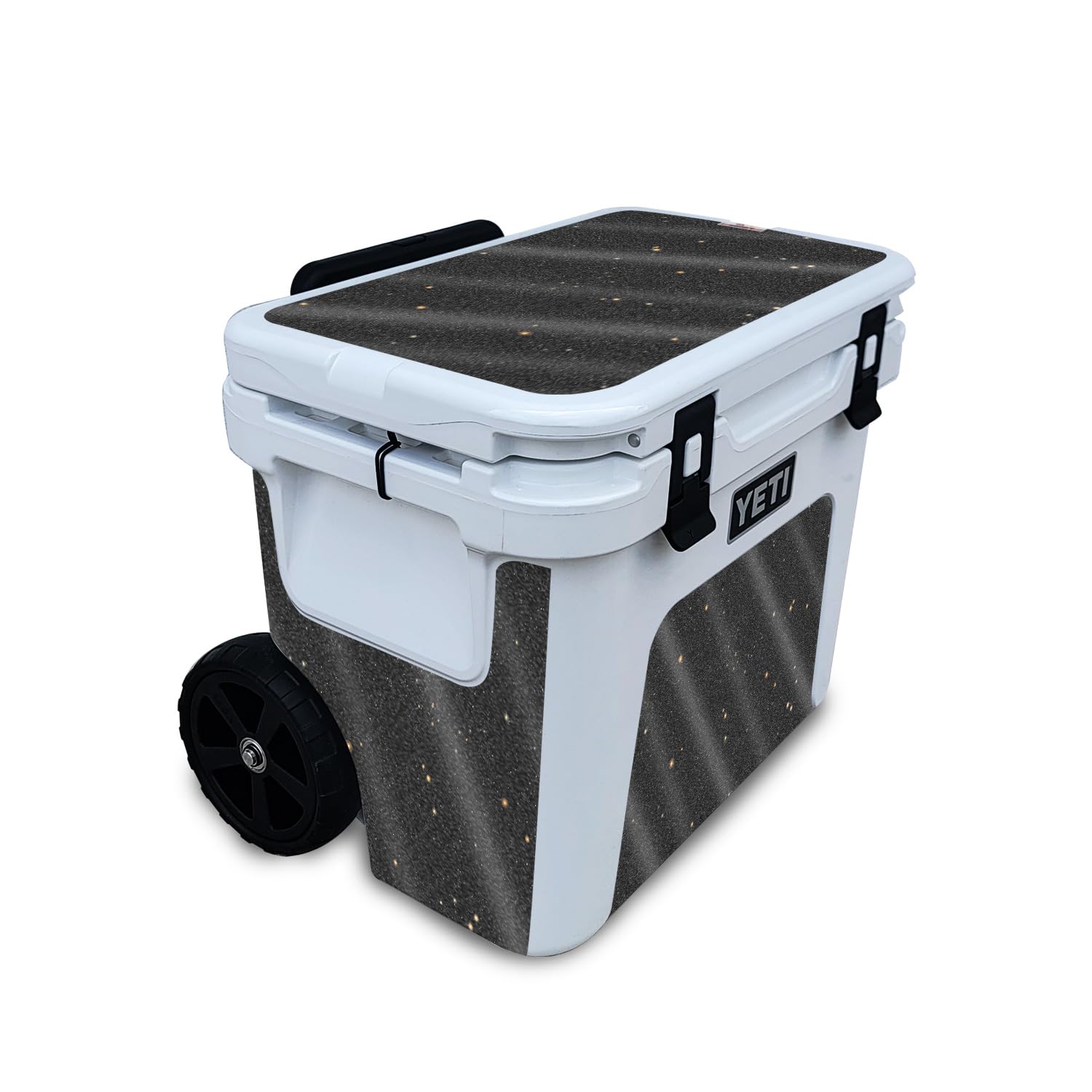 Glossy Glitter Skin Compatible with Yeti Roadie 32 Wheeled Cooler - Deep Space - Premium 3M Vinyl Protective Wrap Decal Cover - Easy to Apply | Crafted in The USA by MightySkins