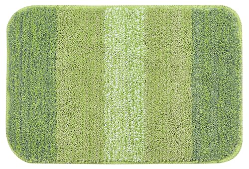 Image of Saral Home Soft Microfiber Anti-Skid Bath Mat Pack of 2 (SAGE Green, 35X50 cm)