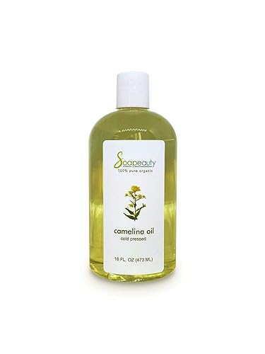 Soapeauty Aceite de camelina prensado en frío 100% puro natural (16 onzas/1 libra)