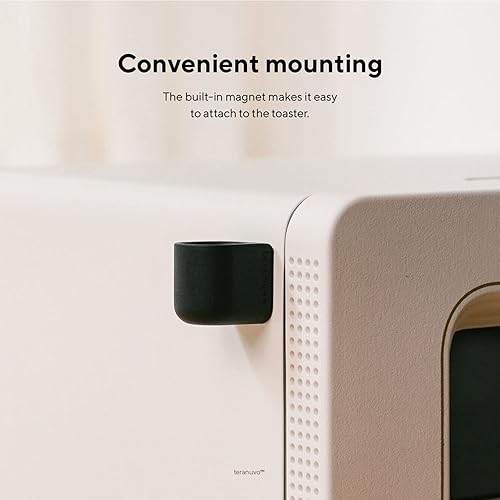 Miniatura 3 de Taza de 5cc, taza magnética de silicona compatible con BALMUDA La tostadora buena para tostadora de horno de vapor (negro)