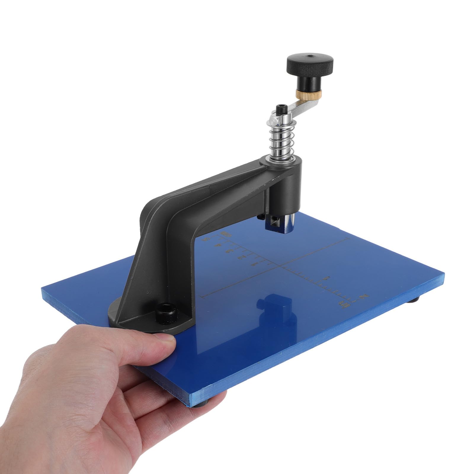 Mobestech Tagliavetro Circolare per Vetro e Lenti, Utensile Manuale Compatto, Doppia Scala, Regolabile, 10-100mm, per Mosaici e Progetti Fai da Te, PE Plastica e Alluminio