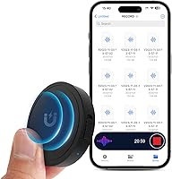 ElaSound 132GB Voice Activated Recorder: 9800H Storage, AI Triple Noise Reduction, 100H Battery for Lectures, Meetings & Interviews