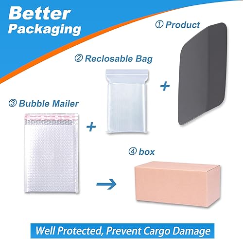 Miniatura 4 de CZShiYue Tapa de boquilla para limpiaparabrisas delantero compatible con BMW E92 E93 328i 335I 335IS Coupe Convertible 2011 2012 2013 61677253393