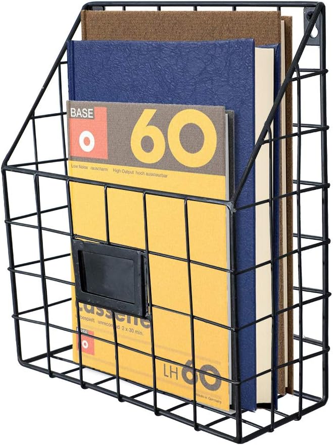 Metal File Holder Home Office Desk Organizer, Chicken Wire