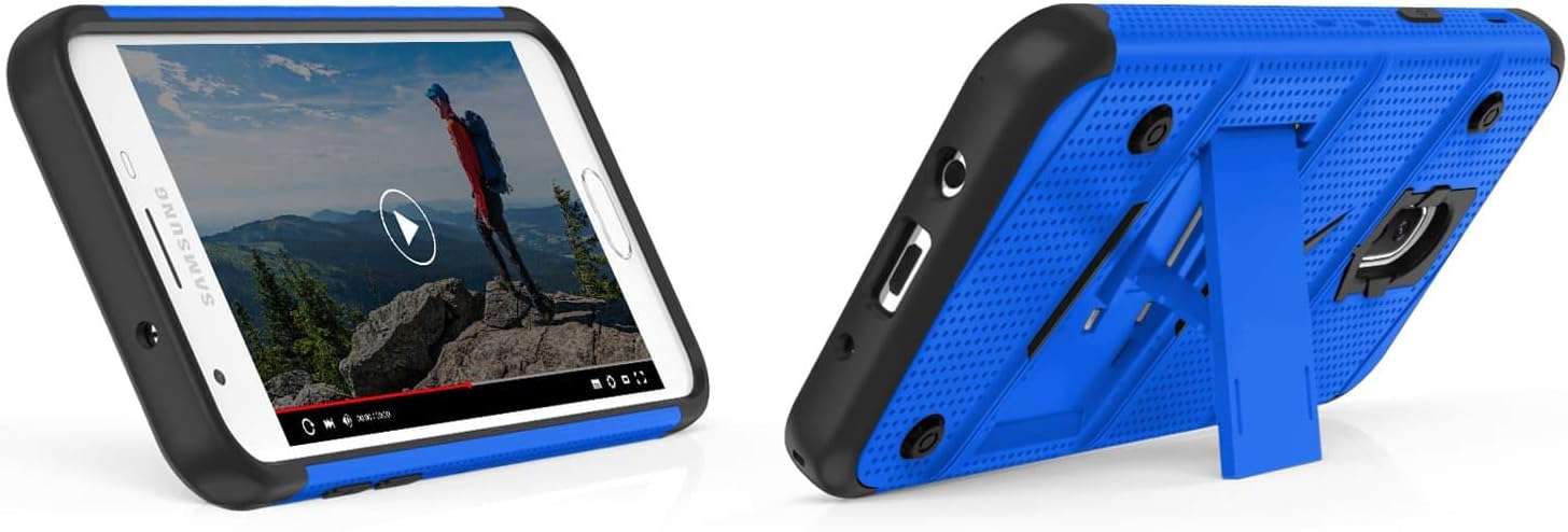 ZIZO Bolt Series Galaxy J7 2018 Case Military Grade Drop Tested with Tempered Glass Screen Protector Holster Galaxy J7 Refine J7 Star