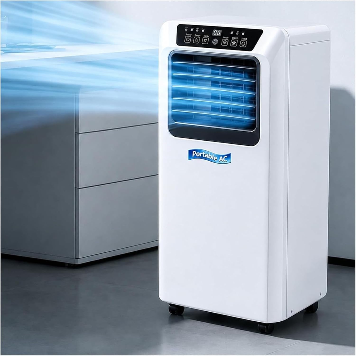 Przenośny klimatyzator 9000 BTU z timerem 24H i trybem nocnym, 7000BTU, 7000BTU, 7000BTU