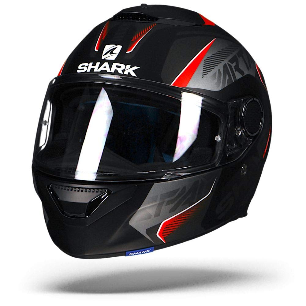 Sharkspartan Karken Matt Kra Motorcycle Helmet Black Red Size S