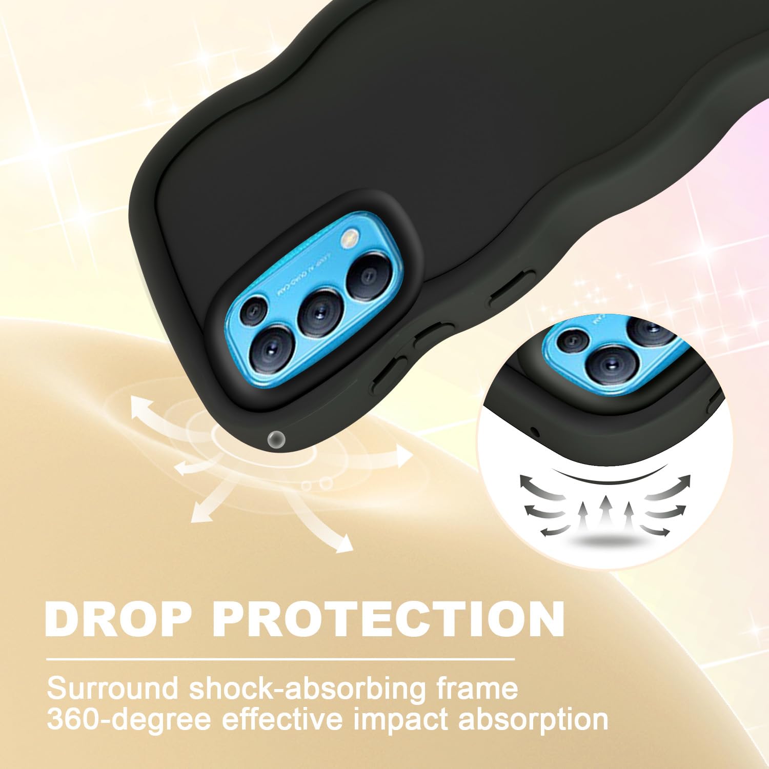 Custodia Liner Per Oppo Find X3 Lite - Anti-Caduta Militare, Paraurti In TPU, Supporto Nascosto, Bianca