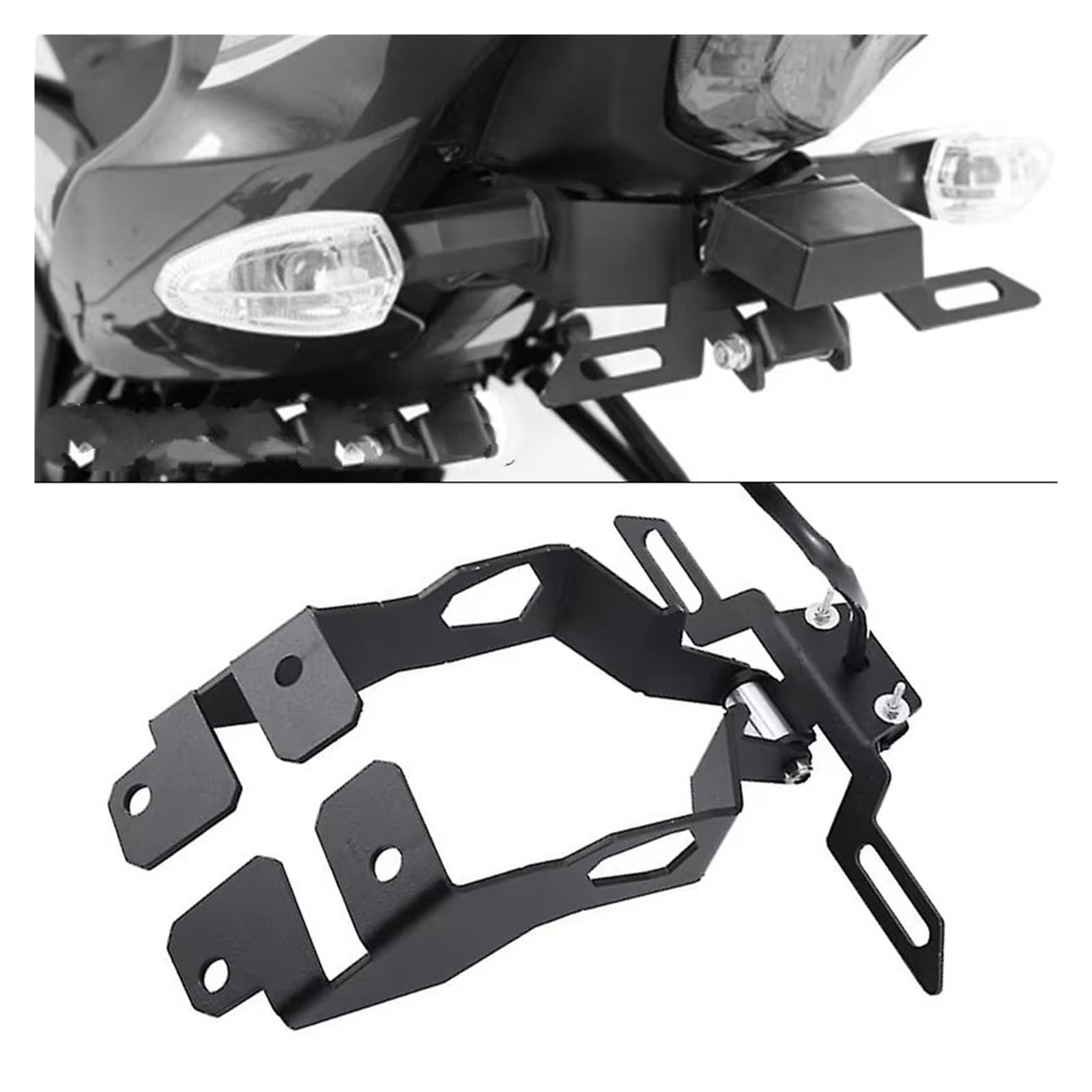 Portamatriculas Moto para Suzuki para GSX R125/S125/R150/S150 Soporte Matrícula Trasera De Motocicleta Guardabarros Eliminador Trasero Ordenado Soporte matrícula