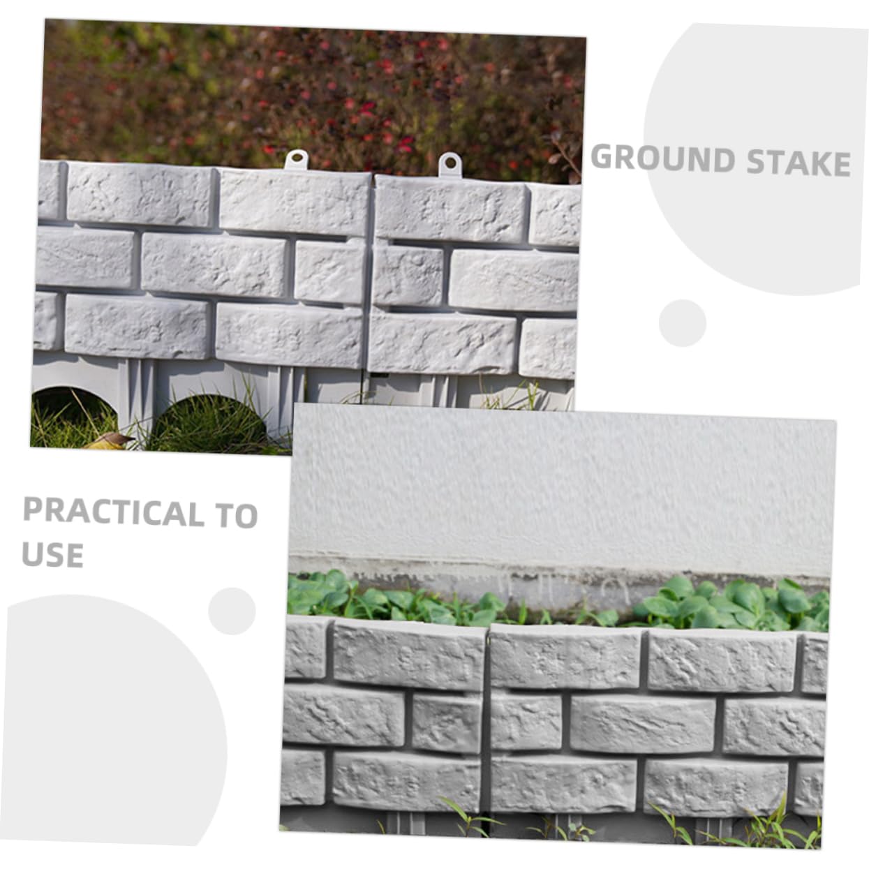 3pezzi Recinzione Decorativa Plastica Per Giardino Pannelli Regolabili Per Bordatura Di Aiuole e Cortili Facile Installazione