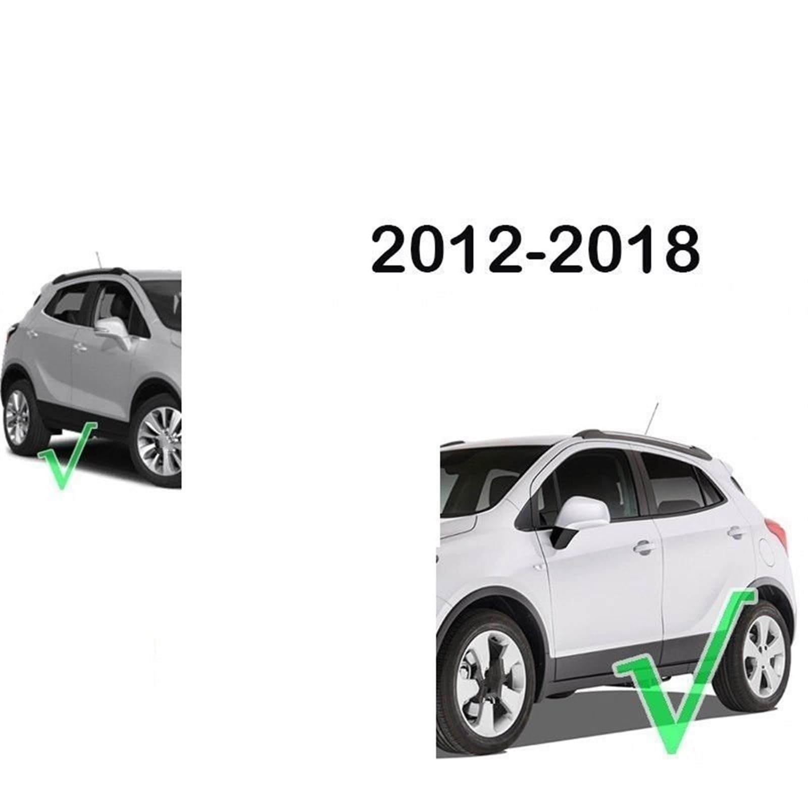 Spoiler laterale Per Opel per Vauxhall per Mokka X 2013 2014 2015 2016 2017 2018 per modanatura copri spoiler lunotto posteriore cromato Spoiler carrozzeria
