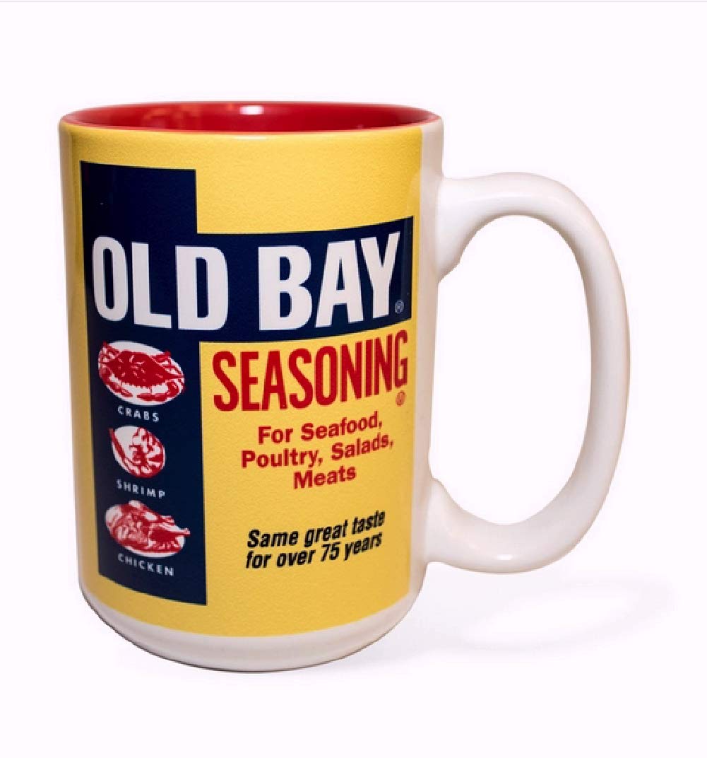Old Bay Coffee Soup Mug Maryland My Maryland, 315, XLarge, YellowBlue