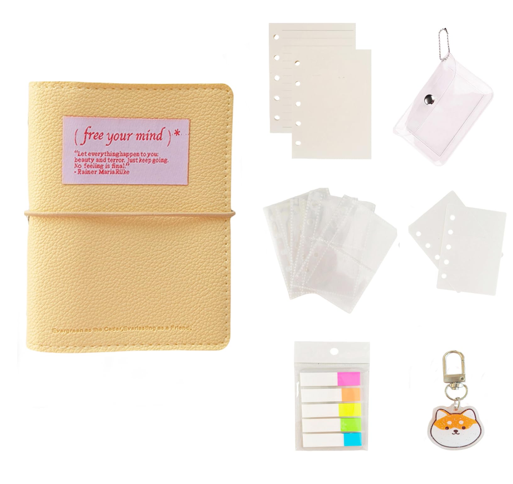 Amazon.co.jp: システム手帳 ミニM5サイズ 5穴手帳リフィル2冊付き