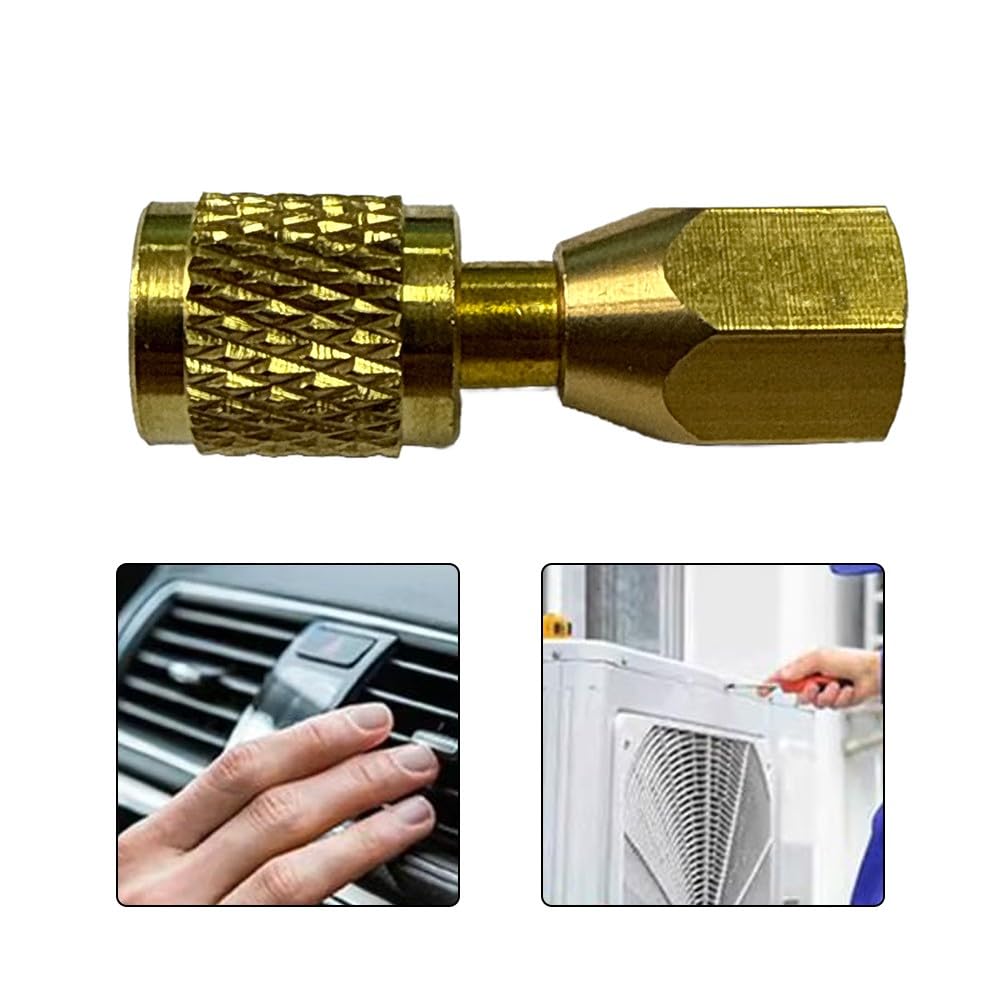 Manometro per aria condizionata 1/8 NPT a 1/4 SAE FF1418 Adattatore connettore di conversione per sistema di refrigerazione HVAC